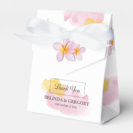 Tropical Plumeria Frangipani Bröllop Presentaskar