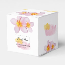Tropical Plumeria Frangipani Bröllop Presentaskar