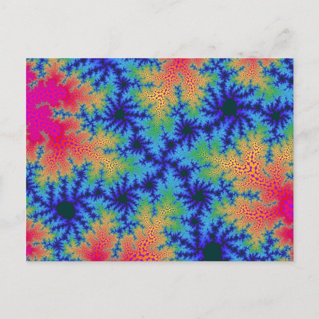 Tropical Rainbow Speckle Vykort (Framsida)