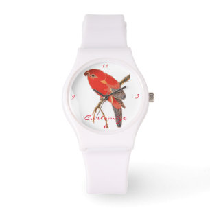 Tropical Red Parrot Thunder_Cove Armbandsur