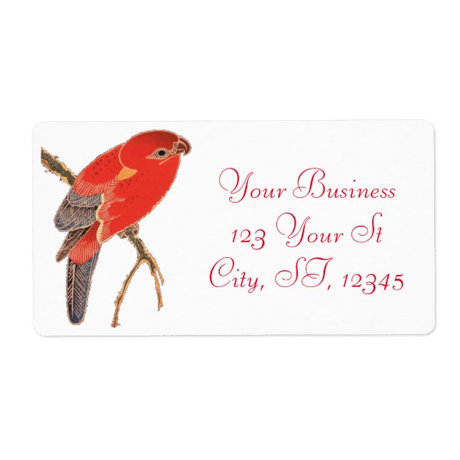 Tropical Red Parrot Thunder_Cove Fraktsedel (Framsidan)