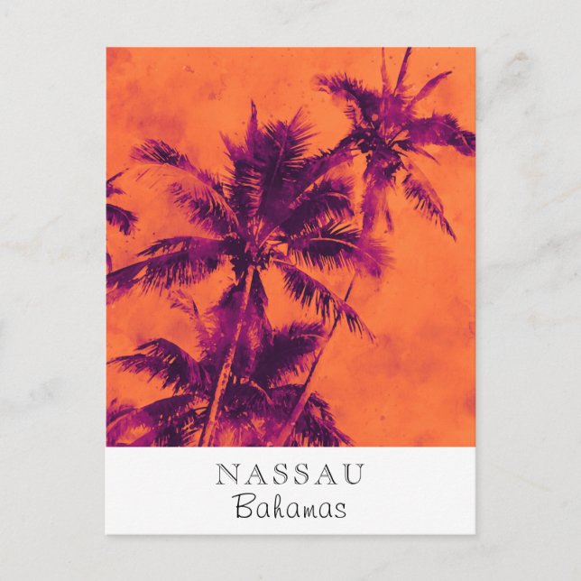 *~* Tropical . Resa AP25 Personalisera Handflatan  Vykort (Framsida)