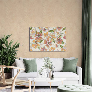 Tropical Retro Botanicals Canvastryck