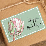 Tropical Rosa Protea Blommigt on Mint Rektangulärt Klistermärke<br><div class="desc">En vacker blommar för vattenfärgsproteafärgad blommigt i grönten på en mint bakgrund. Dessa RecTANGLE-klistermärken är vackra för inbjudningskuvert,  party favors,  presentförpackningar med mera. Ändra bakgrunden färg till vad som helst! ALLA FORMER som gjorts för dig i vår butik samt MATCHING-objekt —> http://bit.ly/2TLWeM5 <—</div>