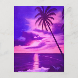 Tropical Rosa Sunset Vykort