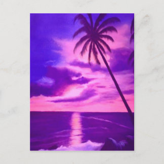 Tropical Rosa Sunset Vykort