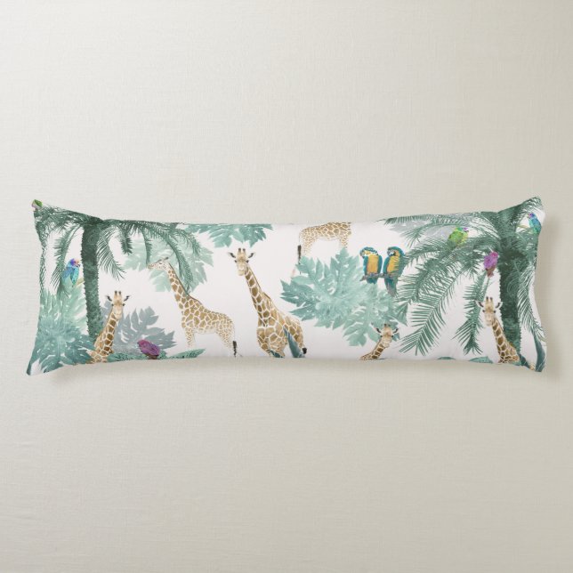 Tropical Safari Äventyr 1 #art #tropical Kroppskudde (Framsidan)