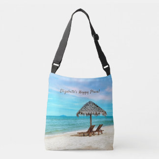 Tropical Sandy Beach Anpassningsbar Axelväska