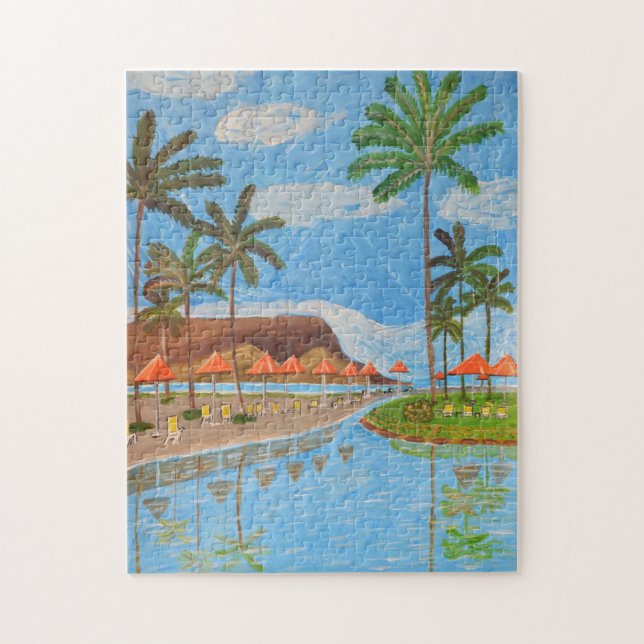 Tropical Scene Puzzle Pussel (Vertikal)