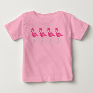 Tropical Shock rosa Flamingo Island Bird Paradise Tee Shirt