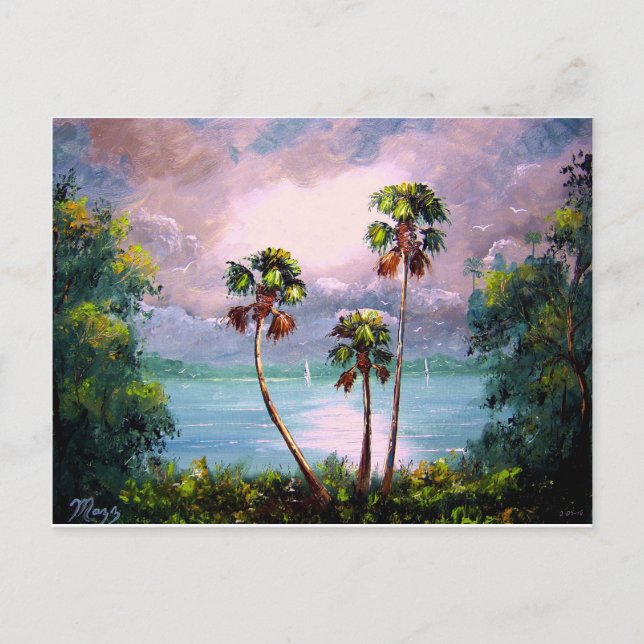 Tropical Sjö View Vykort (Framsida)