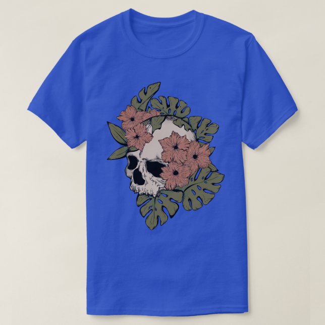 Tropical Skull T Shirt (Design framsida)