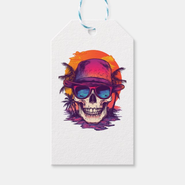 Tropical Skull Vibe Presentetikett (Framsidan)