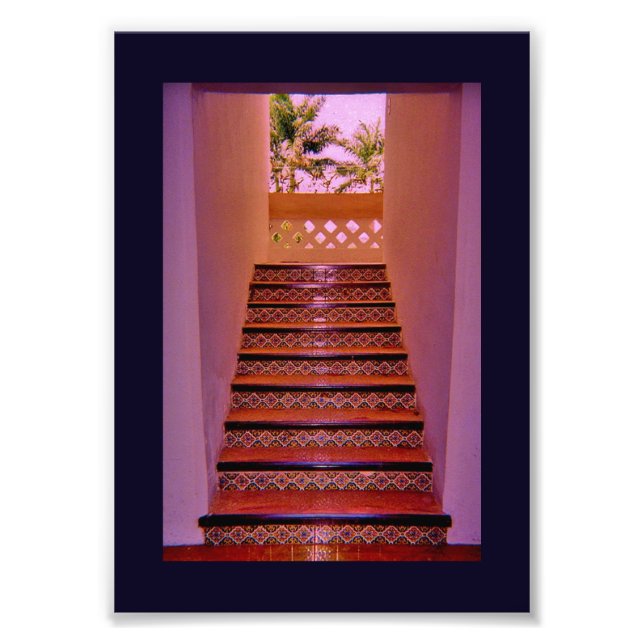 Tropical Stairway Fototryck (Framsidan)