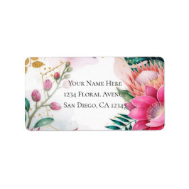 Tropical Stardust Garden Floral Paradise Wedding  Adressetikett