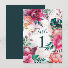 Tropical Stardust Garden Floral Paradise Wedding  Inbjudningar