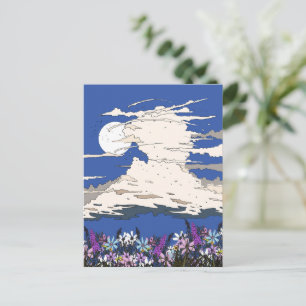 Tropical Storm and Flowers Vykort