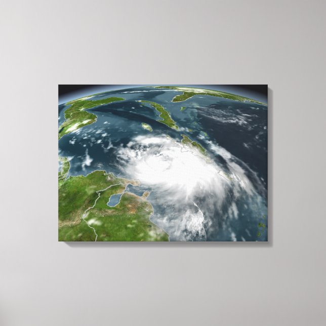 Tropical Storm Dennis Canvastryck (Framsida)