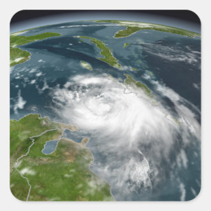 Tropical Storm Dennis Fyrkantigt Klistermärke