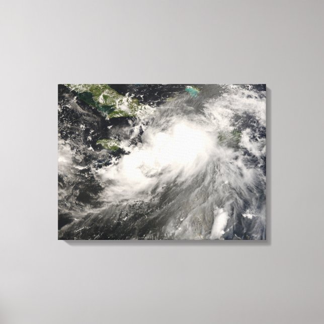Tropical Storm Gustav i Karibiska havet Canvastryck (Framsida)