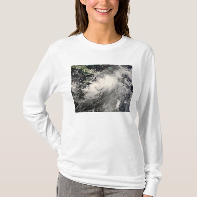 Tropical Storm Gustav i Karibiska havet T Shirt (Framsida)