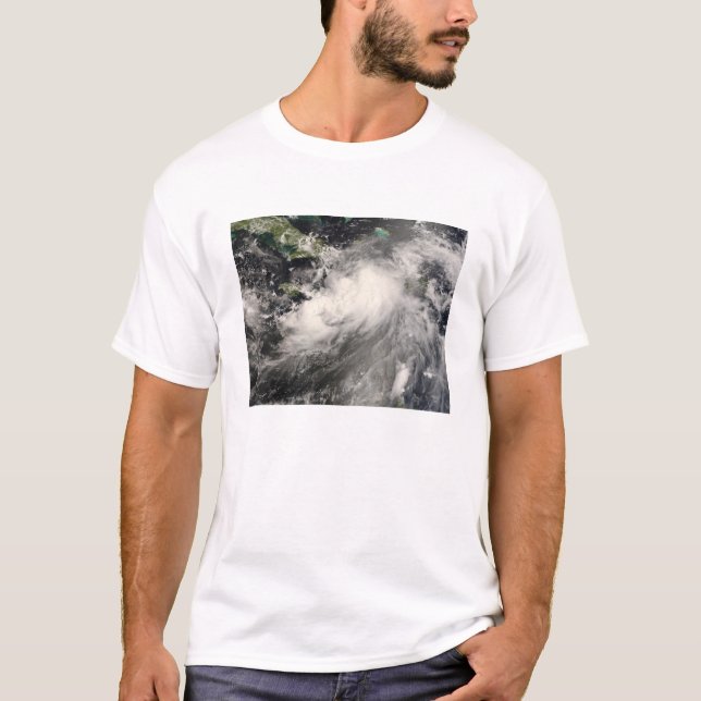 Tropical Storm Gustav i Karibiska havet T-shirt (Framsida)