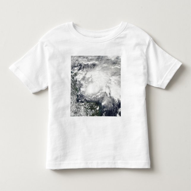 Tropical Storm Ida i Karibiska havet T-shirt (Framsida)