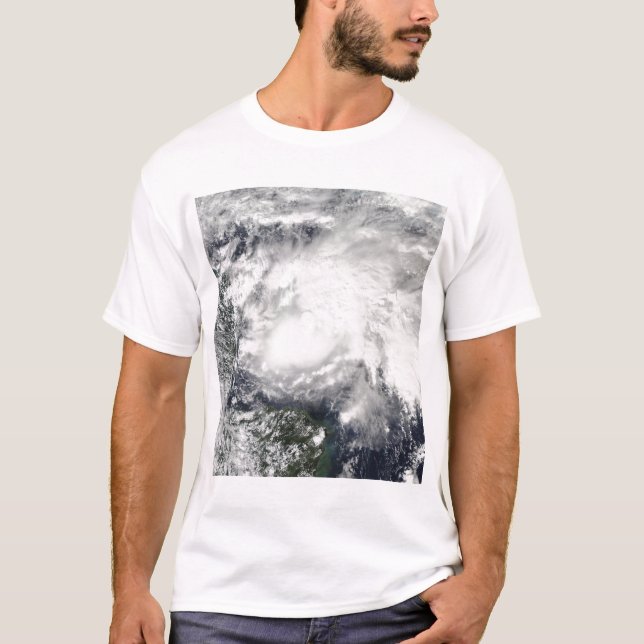 Tropical Storm Ida i Karibiska havet T-shirt (Framsida)