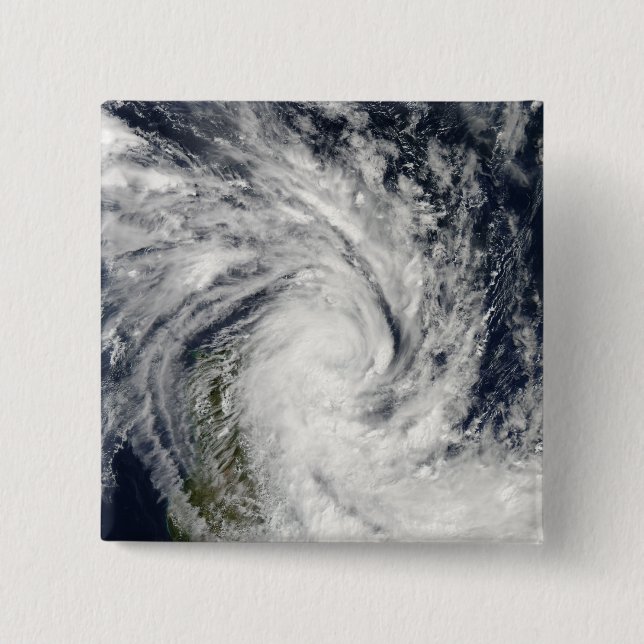 Tropical Storm Jade som kommer i land över Madagas Knapp (Framsida)