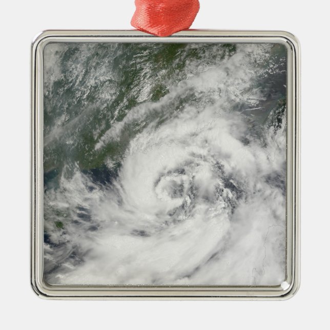 Tropical Storm Kammuri Julgransprydnad Metall (Framsidan)