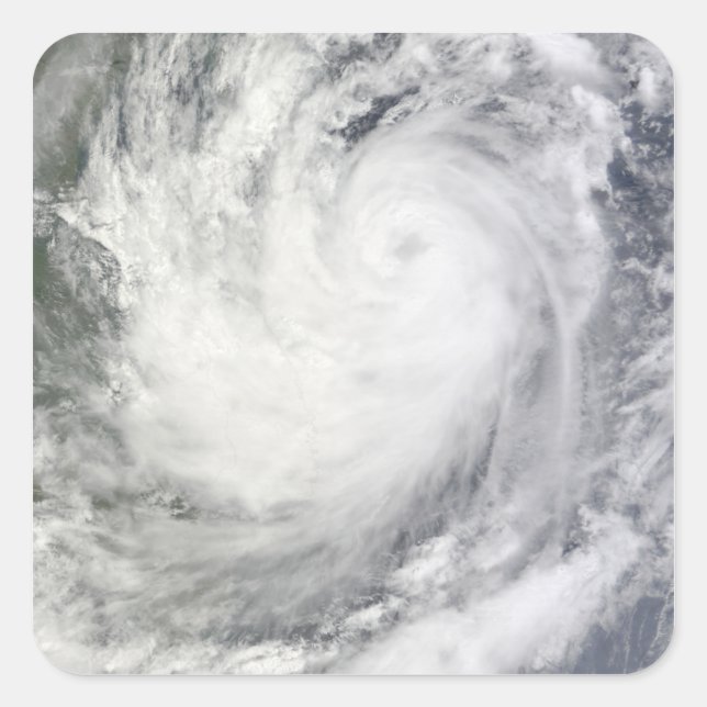 Tropical Storm Ketsana Fyrkantigt Klistermärke (Framsida)