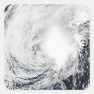 Tropical Storm Nida sydost om Kadena Fyrkantigt Klistermärke