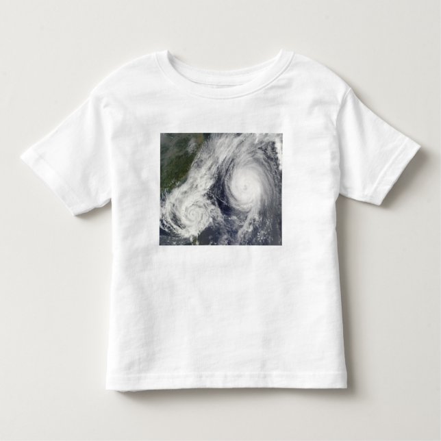 Tropical Storm Parma och Toppen Typhoon Melor Tee Shirt (Framsida)