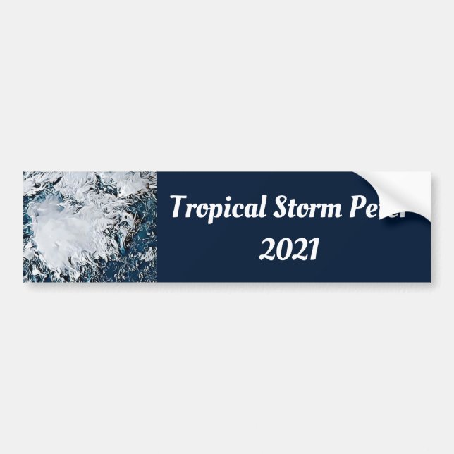 Tropical Storm Peter 2021 Car    Bildekal (Framsidan)