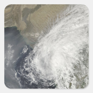 Tropical Storm Phyan Fyrkantigt Klistermärke