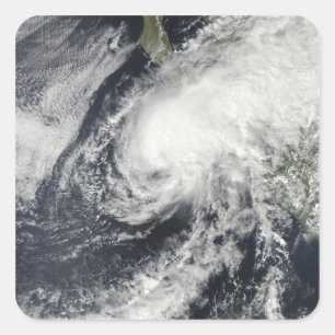 Tropical Storm Rick närmar sig Mexiko Fyrkantigt Klistermärke
