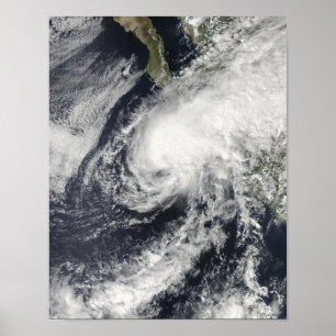Tropical Storm Rick närmar sig Mexiko Poster