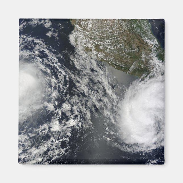 Tropical Storms Blas och Celia Magnet (Framsidan)