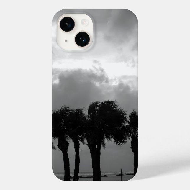 Tropical Stormy Himlar Grayscale Fodral-Mate iPhon (Baksida)