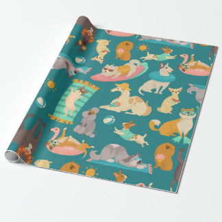 tropical summer beach dogs party cute presentpapper