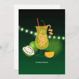 Tropical Summer Beach Inbjudningskort för möhippan