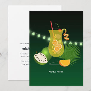 Tropical Summer Beach Inbjudningskort för möhippan