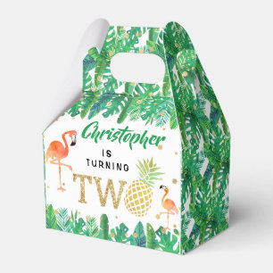 Tropical Summer Beach Luau Boys 2:a födelsedagen Presentaskar