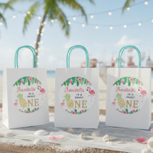 Tropical Summer Beach Luau Girls 1:a födelsedagen