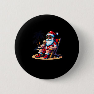Tropical Summer Funny Hawaiian Jultomten Christm Knapp