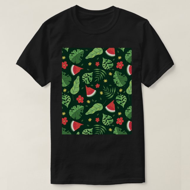 Tropical Summer Graphic TShirt T Shirt (Design framsida)