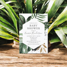 Tropical Summer Greenery Baby Shower