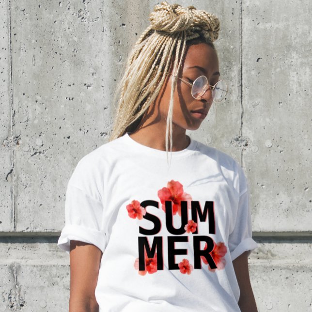 Tropical Summer Hibiscus T Shirt (Skapare uppladdad)