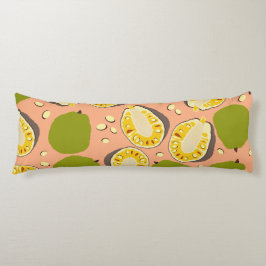 Tropical Summer JackFruit Mönster - Exotic Fruit Kroppskudde