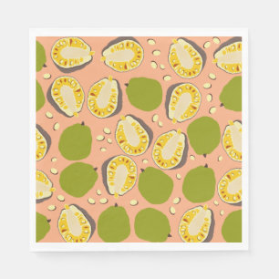 Tropical Summer JackFruit Mönster - Exotic Fruit Pappersservett